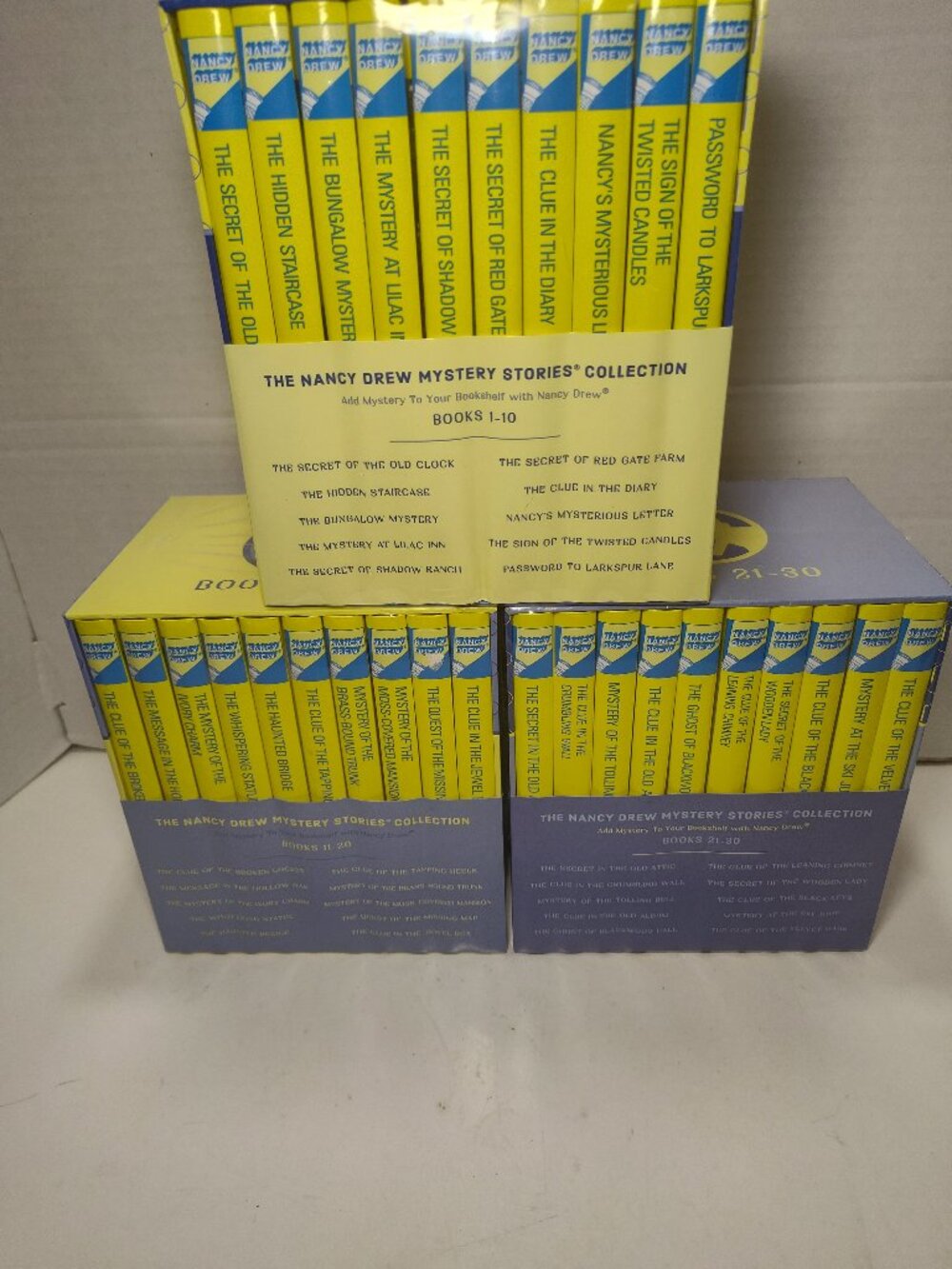 Nancy Drew Mystery Stories Collection Books 1-30 Hardcover Box Set Complete 2019